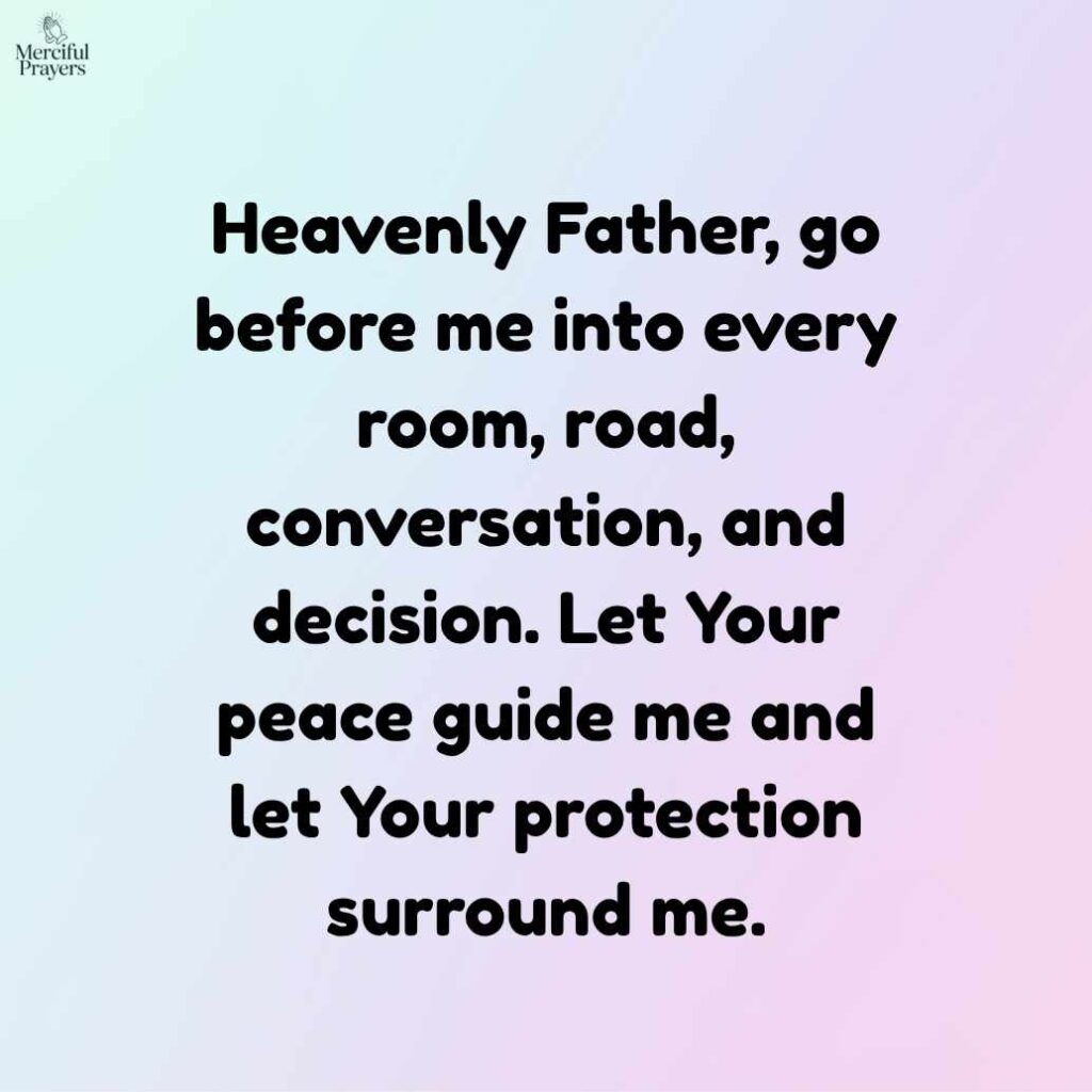 Morning Prayer for Peace and Protection