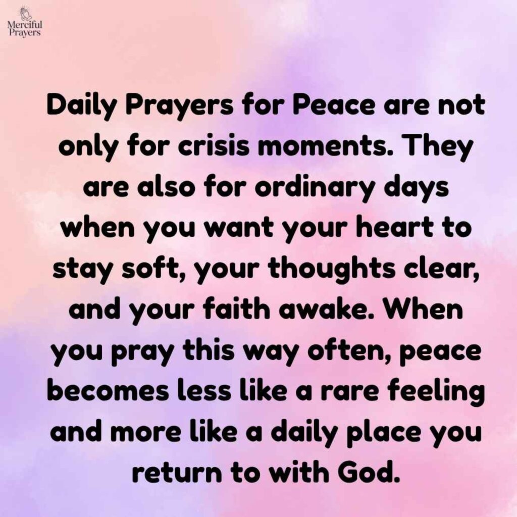 What Are Prayers for Peace?