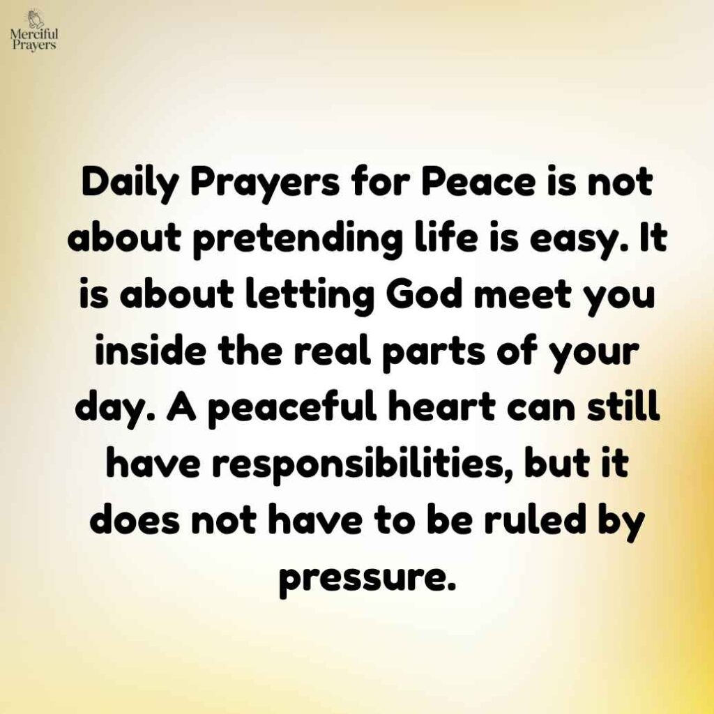 Why We Need Prayers for Peace in Daily Life