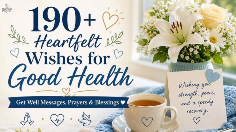 190+ Heartfelt Wishes for Good Health, Get Well Soon Messages, Prayers, and Blessings for Every Situation