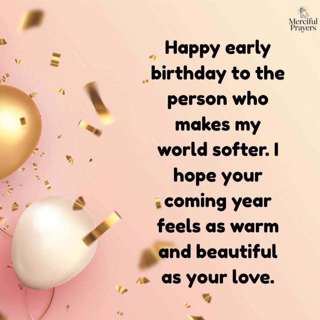 Advance Birthday Wishes for Lover