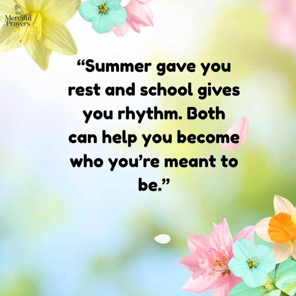 Back to School End of Summer Quotes for Students