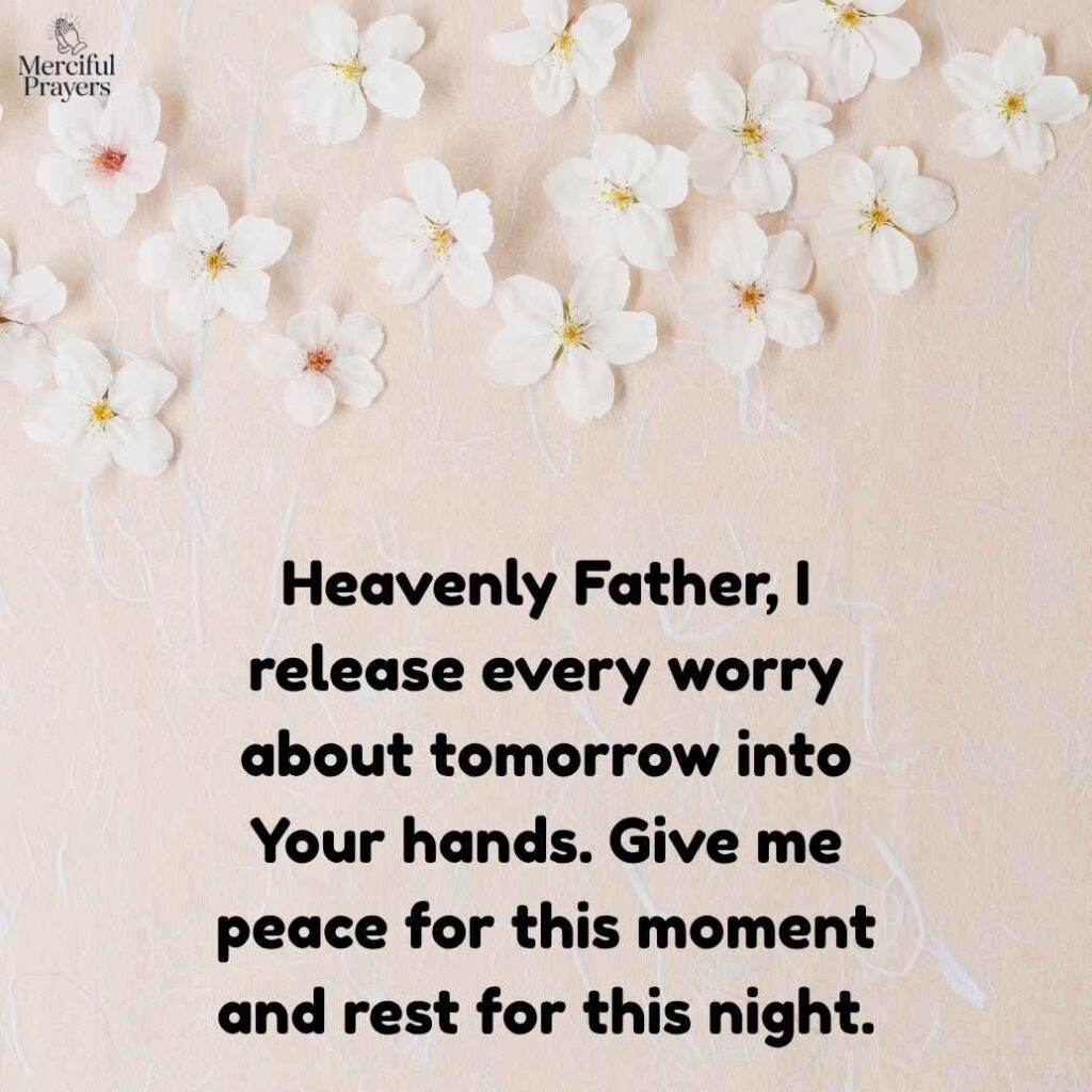 Bedtime Prayer for Anxiety and Worry