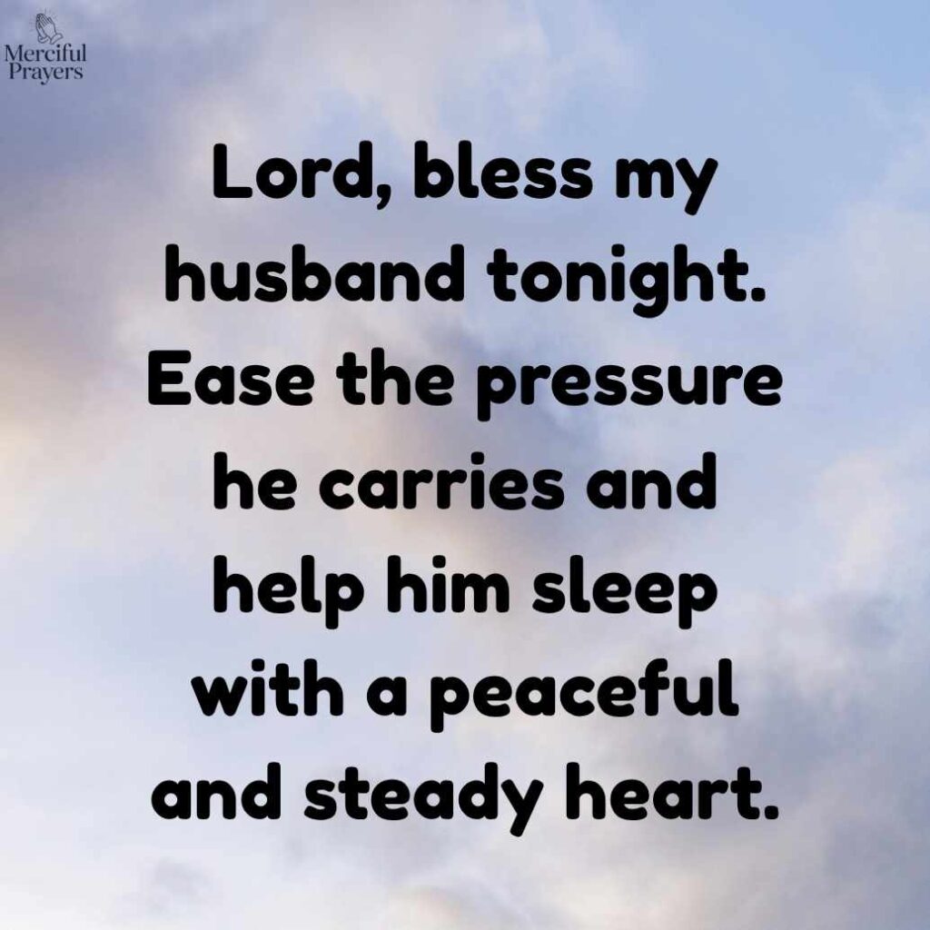 Bedtime Prayer for Husband