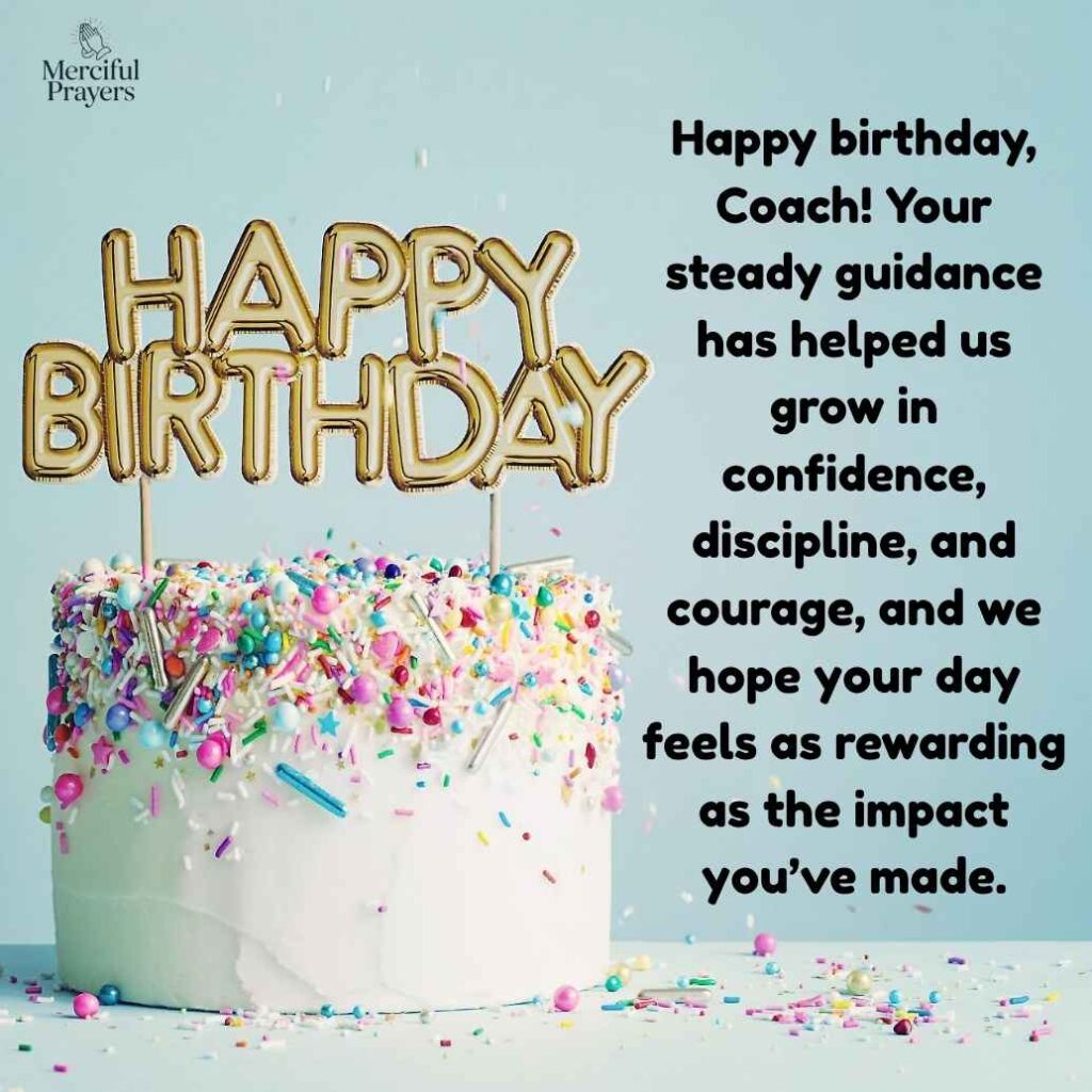 Best Birthday Wishes for Coach