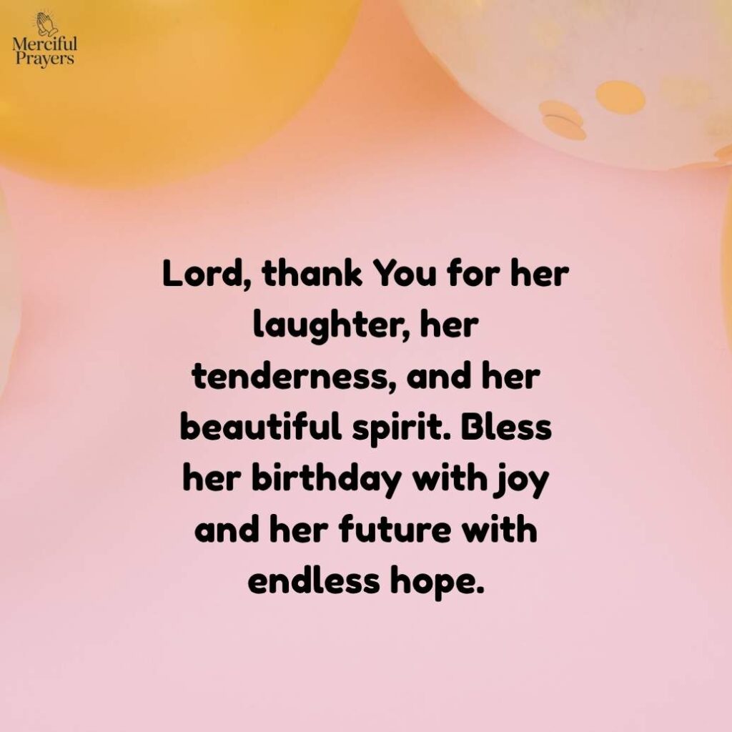 Birthday Prayer for Daughter with Protection and Grace