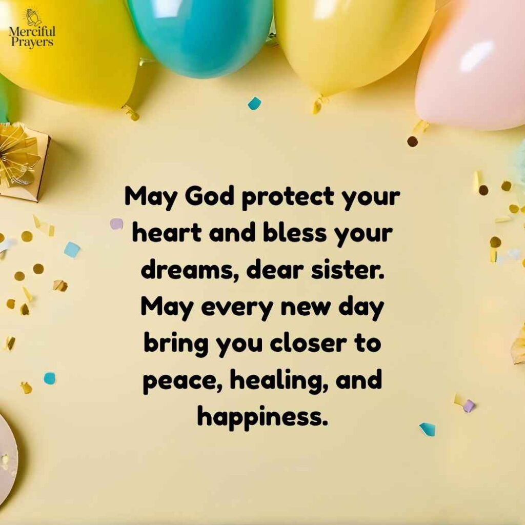 Birthday Prayer for Sister Full of Joy and Blessings