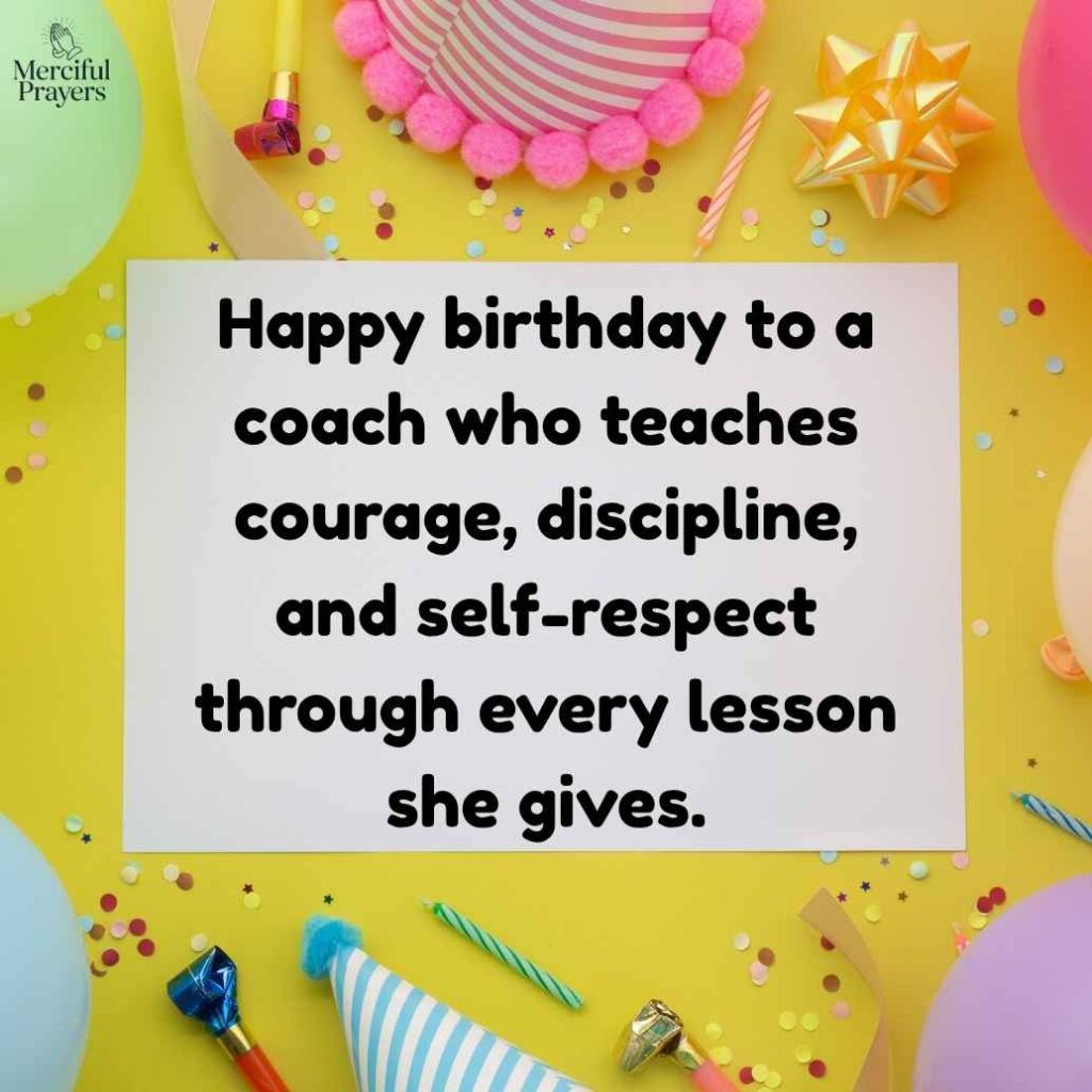 Birthday Wishes for Coach Female