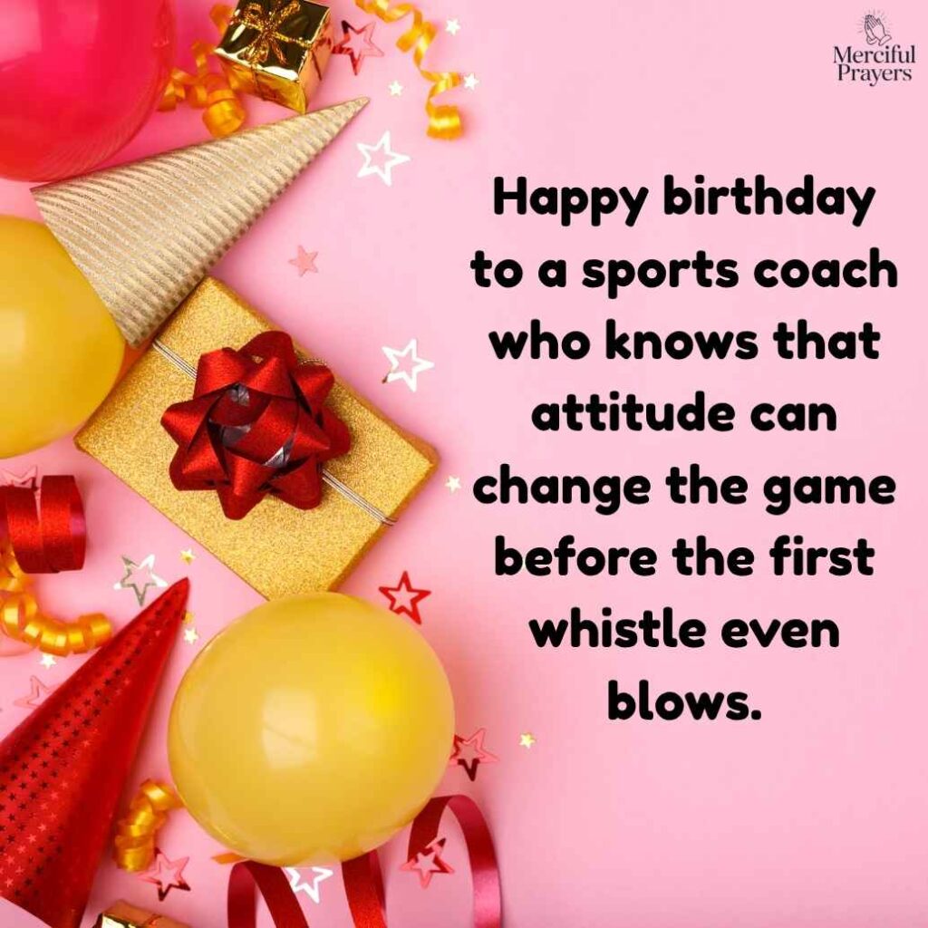 Birthday Wishes for Sports Coach