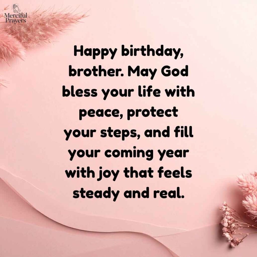 Blessing Birthday Wishes for Brother