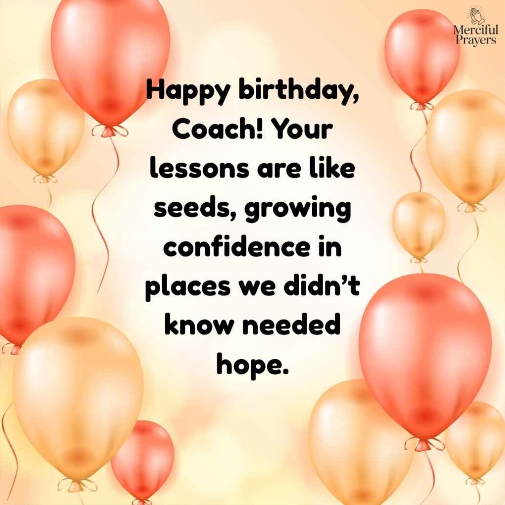 Creative Birthday Wishes for Coach