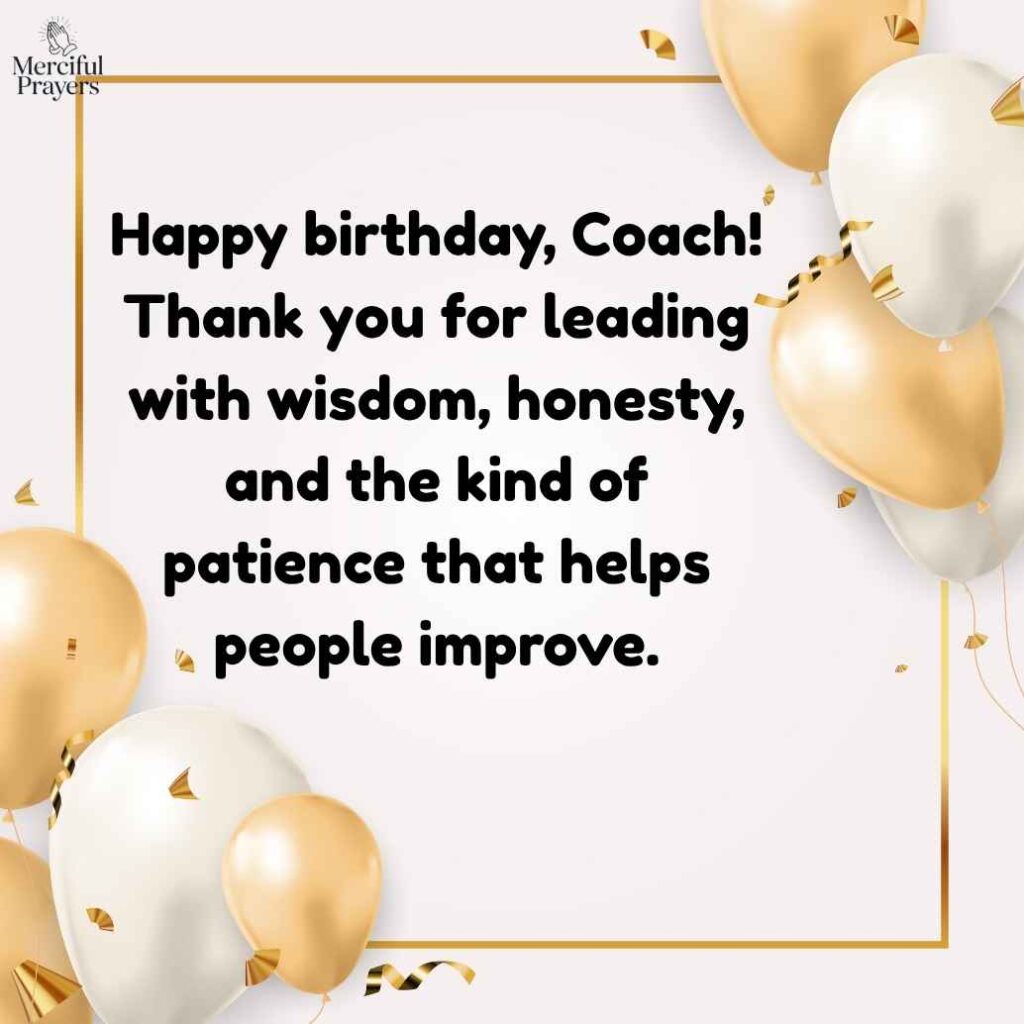 Happy Birthday Coach Messages