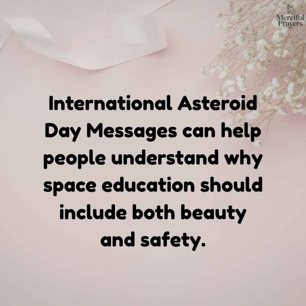 International Moon Day and Asteroid Day Space Awareness Messages