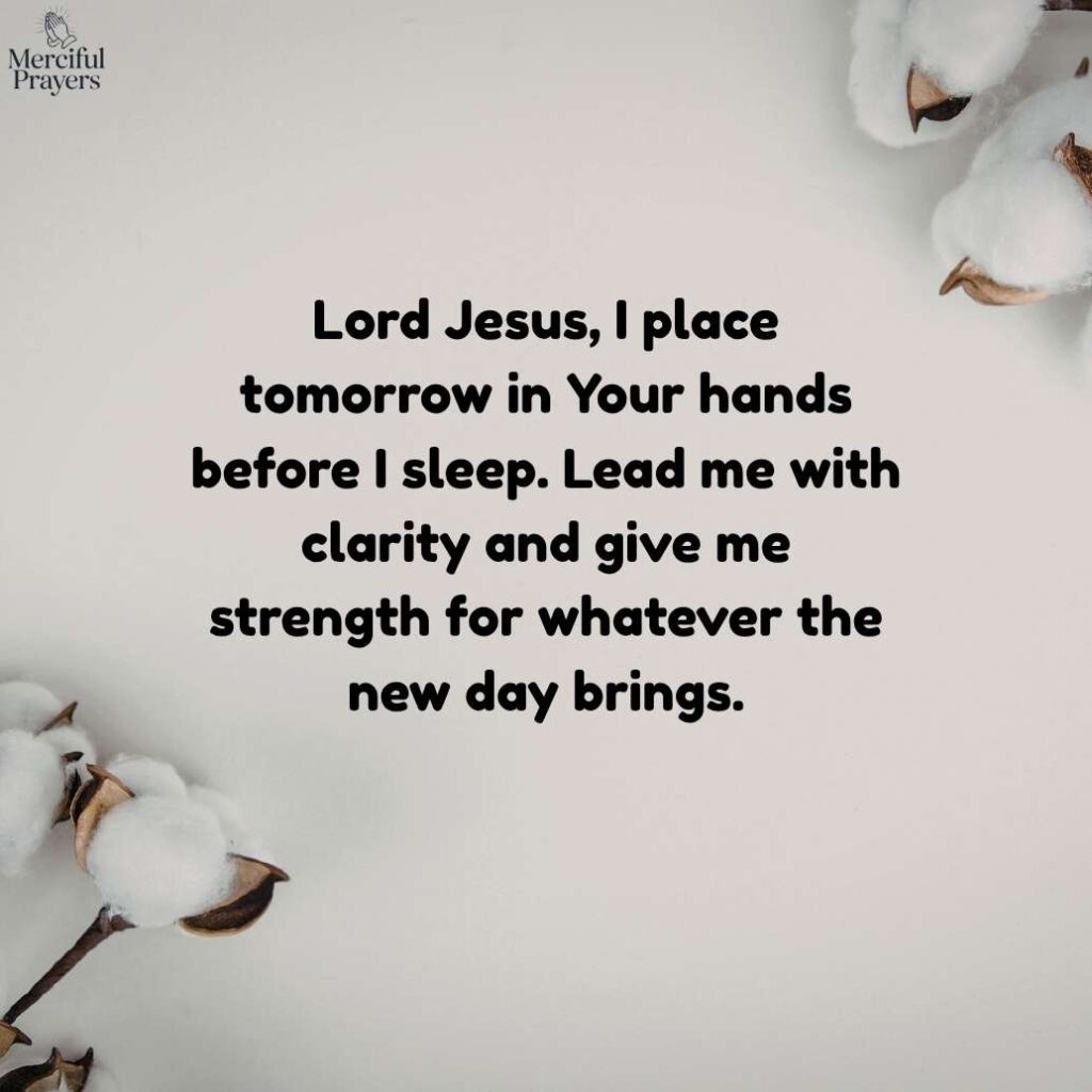 Night Prayer for Guidance and Tomorrow’s Strength
