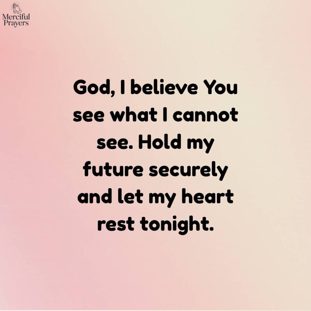 Night Prayer for Trusting God’s Plan