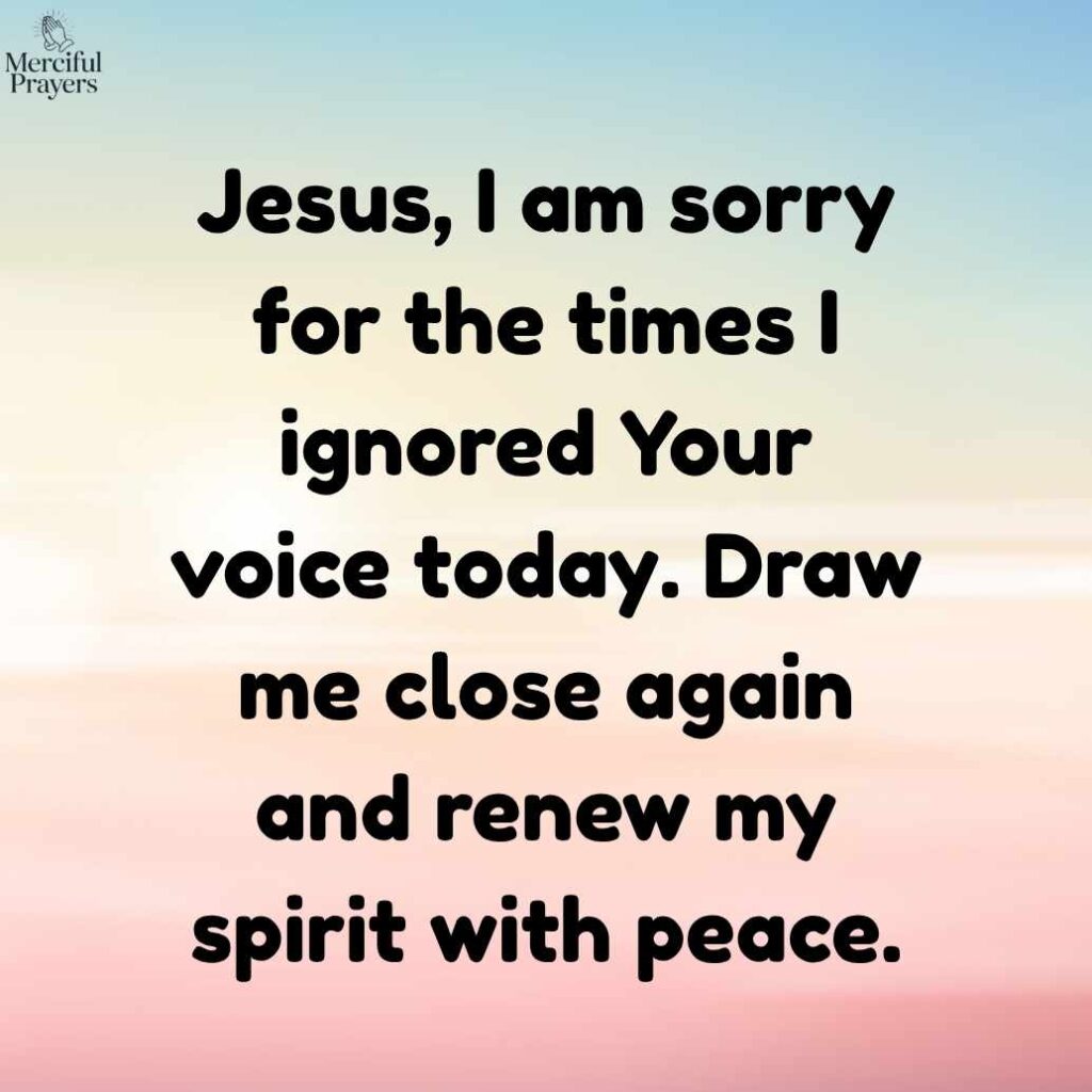 Prayer for Forgiveness Before Bed
