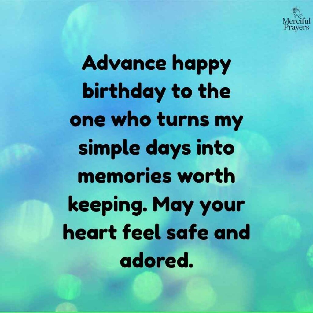 Romantic Advance Happy Birthday Wishes for Lover