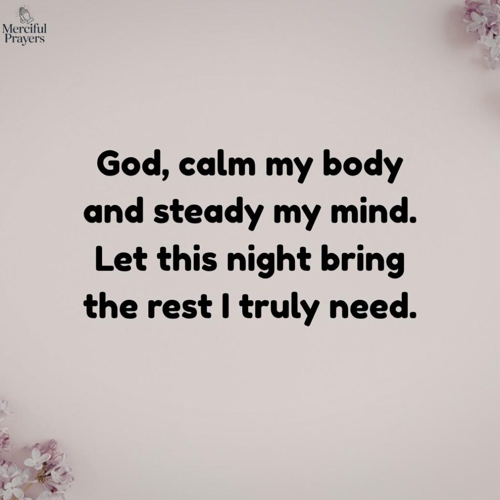 Short Prayer for Sleep and Peace