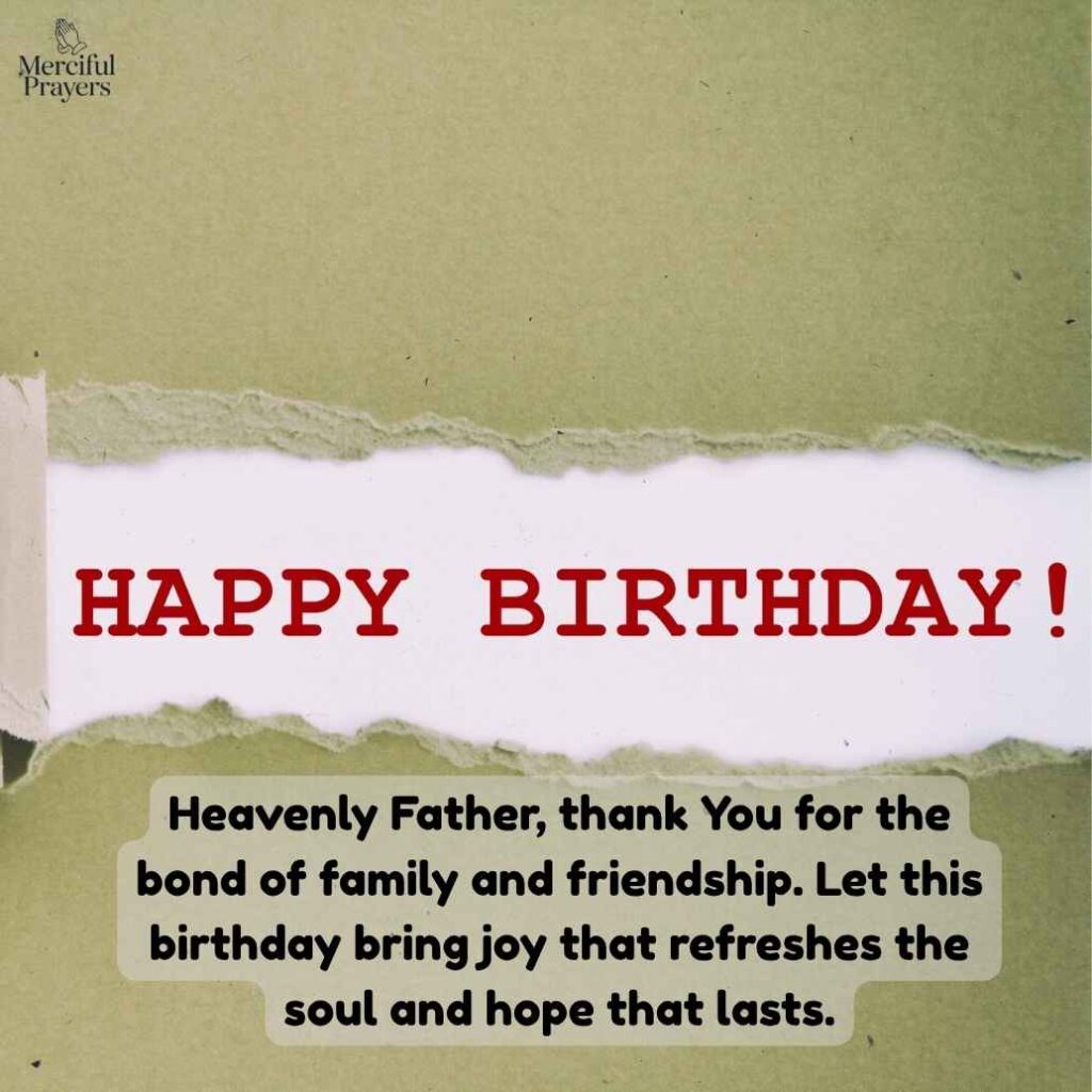 Simple Birthday Prayer for Family and Friends