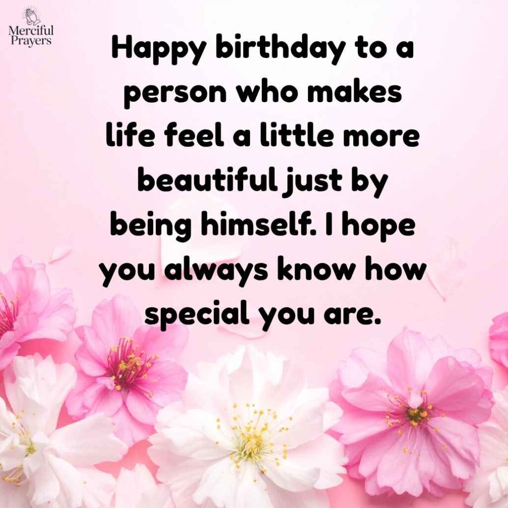 Touching Birthday Wishes for Crush Male