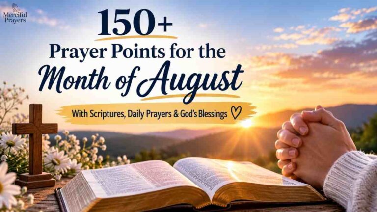150+ Powerful Prayers Points for the Month of August With Scriptures, Blessings, and Daily Prayers