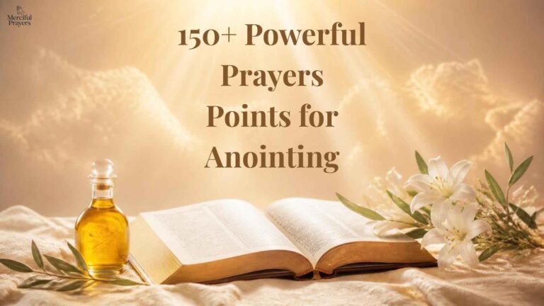 150+ Powerful Prayers Points for Anointing, Fresh Fire, Spiritual Power, Healing, Breakthrough, and Divine Favor
